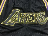 Lakers Black City Edition Top Quality NBA Pocket Pants *湖人队