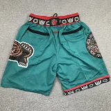Grizzlies Green City Edition Top Quality NBA Pocket Pants #灰熊队