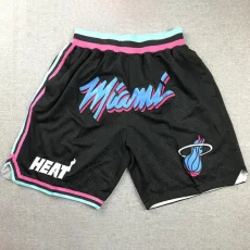 Heat Black City Edition Top Quality NBA Pocket Pants * 热火