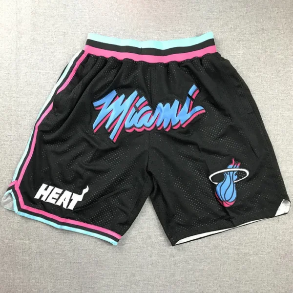 Heat Black City Edition Top Quality NBA Pocket Pants * 热火