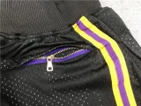 Lakers Mamba Black City Edition Top Quality NBA Pocket Pants *湖人曼巴