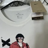 T123 NK White High Quality Casual T-Shirt #篮球男孩