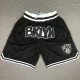 NETS Black City Edition Top Quality NBA Pocket Pants #篮网队