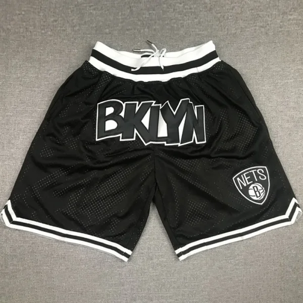 NETS Black City Edition Top Quality NBA Pocket Pants #篮网队