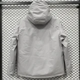 24-25 PSG Jordan Cotton Thickened warm Grey Outdoor Jackets #A805加棉冲锋衣