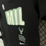 T115 Bucks MIL Black High Quality Casual T-Shirt