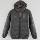 24-25 Corinthians Black Hooded Cotton Coat #棉衣