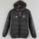 24-25 Germany Black Hooded Cotton Coat #棉衣