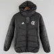 24-25 Flamengo Black Hooded Cotton Coat #棉衣