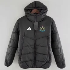 24-25 Newcastle Black Hooded Cotton Coat #棉衣