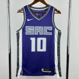 22-23 KINGS DEROZAN #10 Purple Away Top Quality Hot Pressing NBA Jersey(V领）