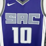 22-23 KINGS DEROZAN #10 Purple Away Top Quality Hot Pressing NBA Jersey(V领）