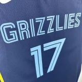 22-23 Grizzlies KAWAMURA #17 Royal blue Top Quality Hot Pressing NBA Jersey