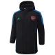 24-25 ARS Black Hooded Windbreaker Fabric Cotton Coat #G193