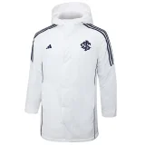 24-25 Internacional White Hooded Windbreaker Fabric Cotton Coat #G194