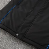 24-25 ARS Black Hooded Windbreaker Fabric Cotton Coat #G193