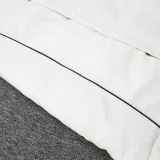 24-25 Internacional White Hooded Windbreaker Fabric Cotton Coat #G194