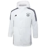 24-25 Germany White Hooded Windbreaker Fabric Cotton Coat #G202
