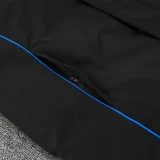24-25 JUV Black Hooded Windbreaker Fabric Cotton Coat #G227