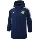 24-25 Flamengo Royal Blue Hooded Windbreaker Fabric Cotton Coat #G206