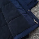 24-25 Cruzeiro Royal Blue Hooded Windbreaker Fabric Cotton Coat #G214