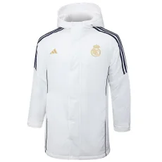 24-25 RMA White Hooded Windbreaker Fabric Cotton Coat #G208(金标)