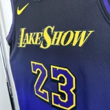 24-25 LAKERS JAMES #23 Royal blue City Edition Top Quality Hot Pressing NBA Jersey