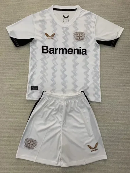 24-25 LeverKusen Away Kids Soccer Jersey