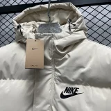 24-25 MF3 NK White Hooded Cotton Coat #棉衣