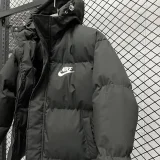 24-25 MF3 NK Black Hooded Cotton Coat #棉衣