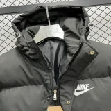 24-25 MF3 NK Black Hooded Cotton Coat #棉衣