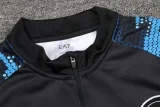2024-25 Napoli Blue Black Kids Half Pull Tracksuit (童装)(半拉链)