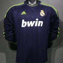 2012-2013 RMA Away Player Version 长袖球员 Long Sleeve Retro Soccer Jersey