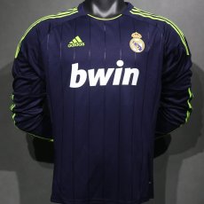 2012-2013 RMA Away Player Version 长袖球员 Long Sleeve Retro Soccer Jersey