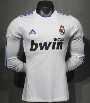 2010-2011 RMA Home Player Version 长袖球员 Long Sleeve Retro Soccer Jersey