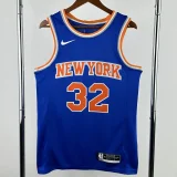 KNICKS TOWNS #32 Blue Top Quality Hot Pressing NBA Jersey