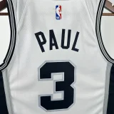 22-23 SA Spurs PAUL#3 White Top Quality Hot Pressing NBA Jersey
