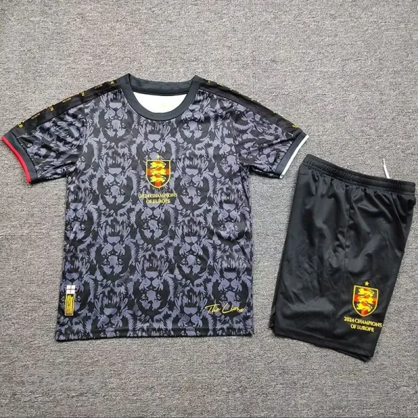 24-25 England Comma Black Special Edition Kids Soccer Jersey
