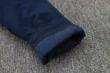 24-25 Napoli Royal Blue Hooded Windbreaker Fabric Cotton Coat #G238