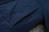 24-25 Napoli Royal Blue Hooded Windbreaker Fabric Cotton Coat #G238