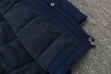 24-25 Napoli Royal Blue Hooded Windbreaker Fabric Cotton Coat #G238