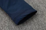 24-25 Napoli Royal Blue Hooded Windbreaker Fabric Cotton Coat #G238