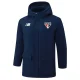 24-25 Sao Paulo Royal Blue Hooded Windbreaker Fabric Cotton Coat #G259