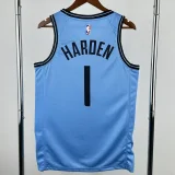 24-25 Clippers HARDEN #1 Blue City Edition Top Quality Hot Pressing NBA Jersey