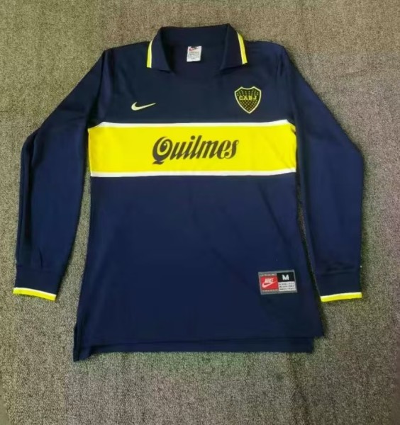 1996-1997 Boca Home Long Sleeve Retro Soccer Jersey (长袖)