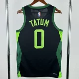 24-25 CELTICS TATUM #0 Black City Edition Top Quality Hot Pressing NBA Jersey