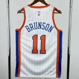 24-25 KNICKS BRUNSON #11 White City Edition Top Quality Hot Pressing NBA Jersey