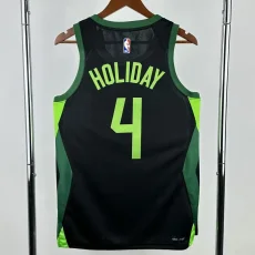 24-25 CELTICS HOLIDAY #4 Black City Edition Top Quality Hot Pressing NBA Jersey