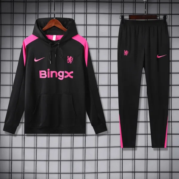 24-25 CHE Black Hoodie Tracksuit (卫衣套装)