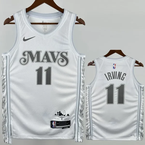 24-25 Dallas Mavericks IRVING #11 White City Edition Top Quality Hot Pressing NBA Jersey